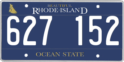 RI license plate 627152