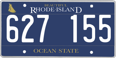 RI license plate 627155