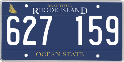 RI license plate 627159
