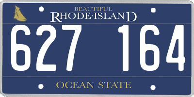 RI license plate 627164