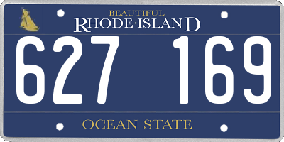 RI license plate 627169