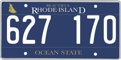 RI license plate 627170