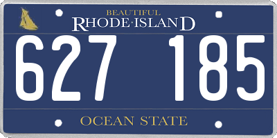 RI license plate 627185