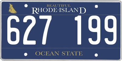 RI license plate 627199