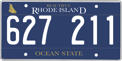RI license plate 627211