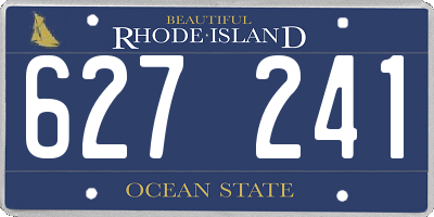 RI license plate 627241