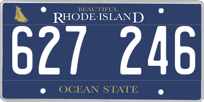 RI license plate 627246
