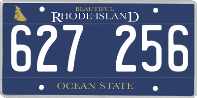 RI license plate 627256
