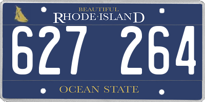 RI license plate 627264