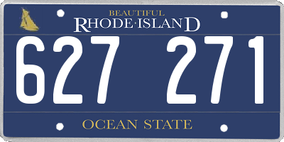 RI license plate 627271