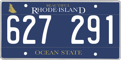 RI license plate 627291
