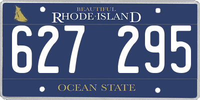 RI license plate 627295