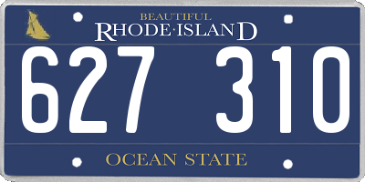 RI license plate 627310