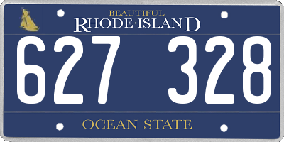 RI license plate 627328