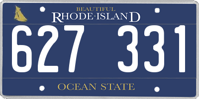 RI license plate 627331