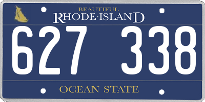 RI license plate 627338