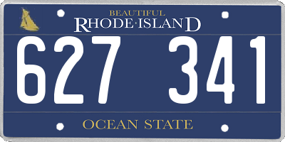 RI license plate 627341
