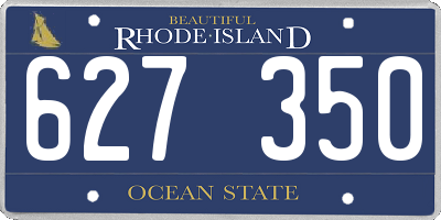 RI license plate 627350