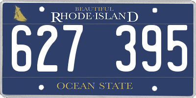 RI license plate 627395