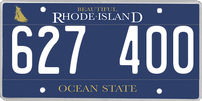 RI license plate 627400