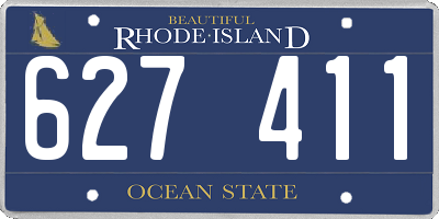 RI license plate 627411