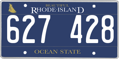 RI license plate 627428
