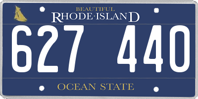 RI license plate 627440
