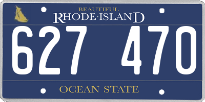 RI license plate 627470