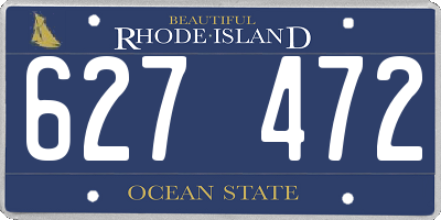RI license plate 627472