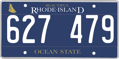 RI license plate 627479
