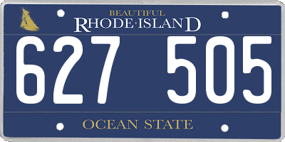 RI license plate 627505