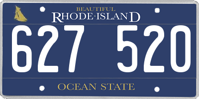 RI license plate 627520