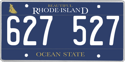 RI license plate 627527
