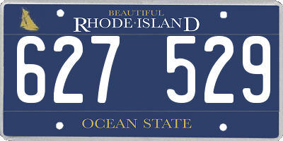 RI license plate 627529