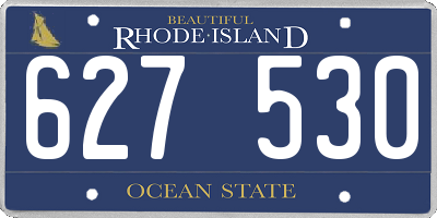 RI license plate 627530