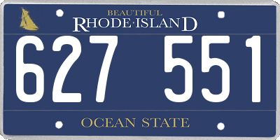 RI license plate 627551