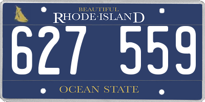 RI license plate 627559