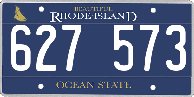RI license plate 627573