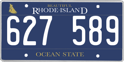 RI license plate 627589
