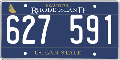 RI license plate 627591