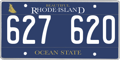 RI license plate 627620