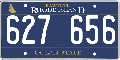 RI license plate 627656
