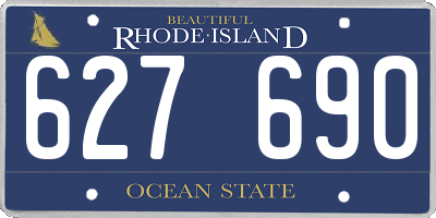 RI license plate 627690