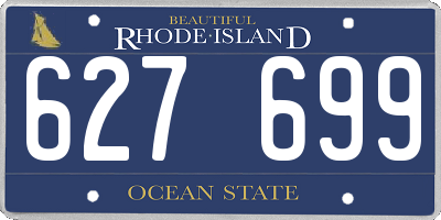 RI license plate 627699