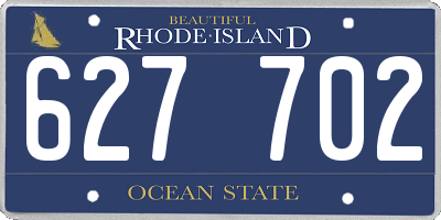 RI license plate 627702