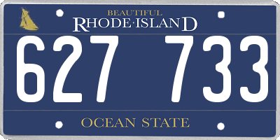 RI license plate 627733