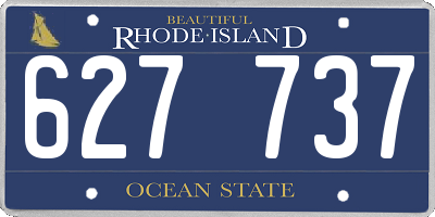 RI license plate 627737