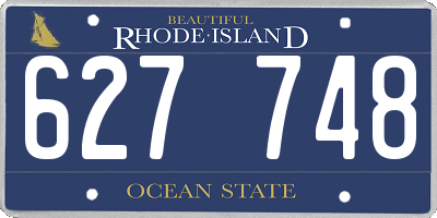 RI license plate 627748