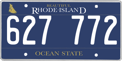 RI license plate 627772