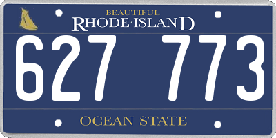 RI license plate 627773
